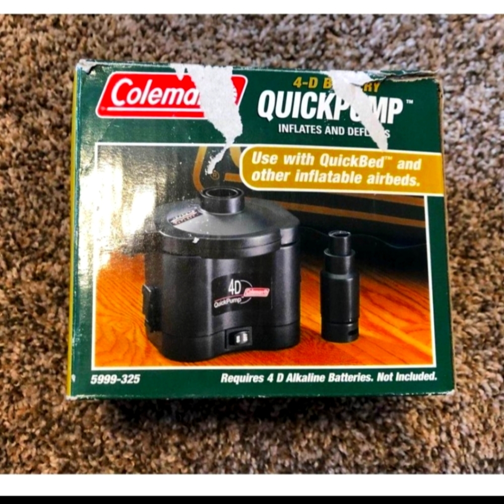 Original Coleman Quick Pump 2 (4D) Battery Fast I